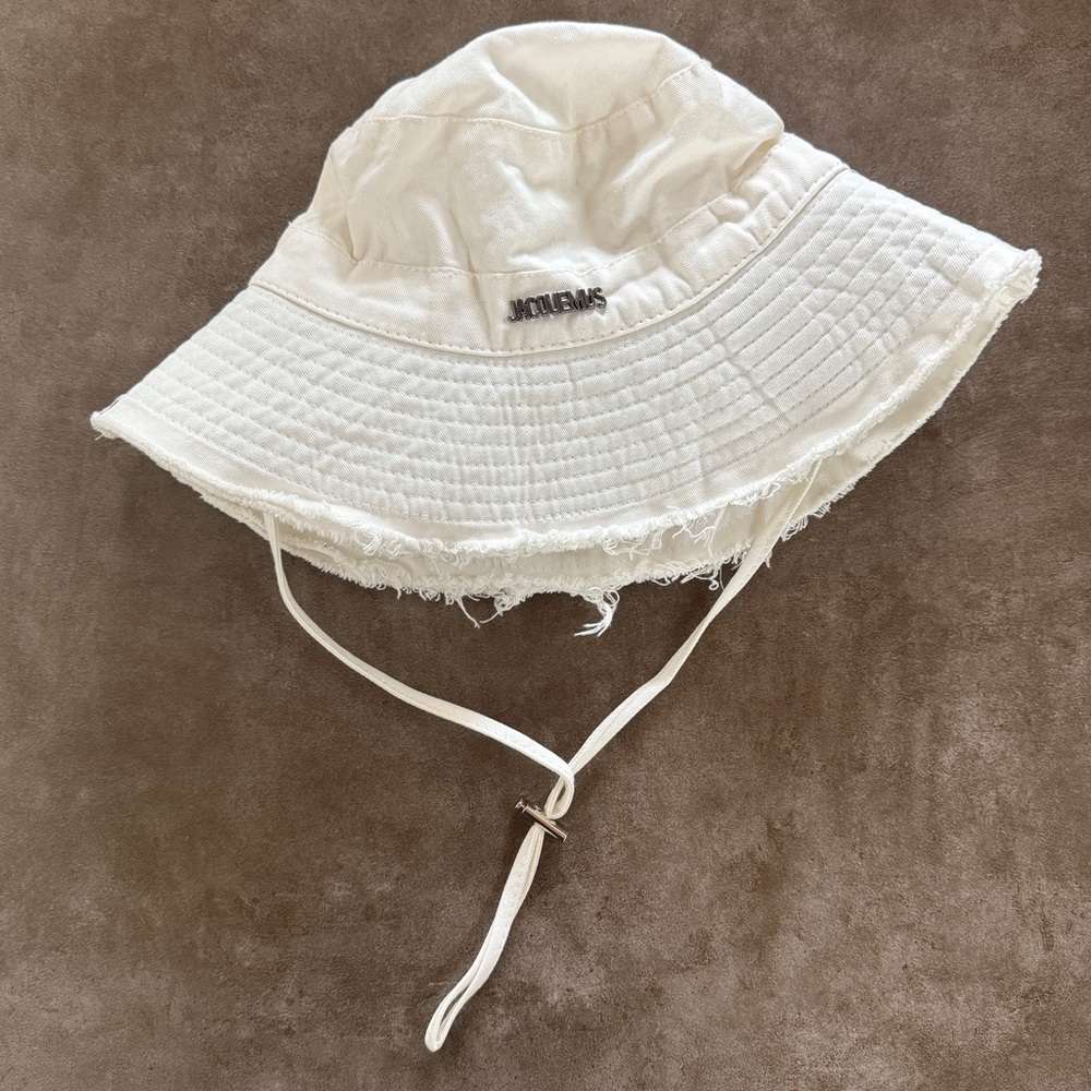 Jacquemus Cream Bucket Hat